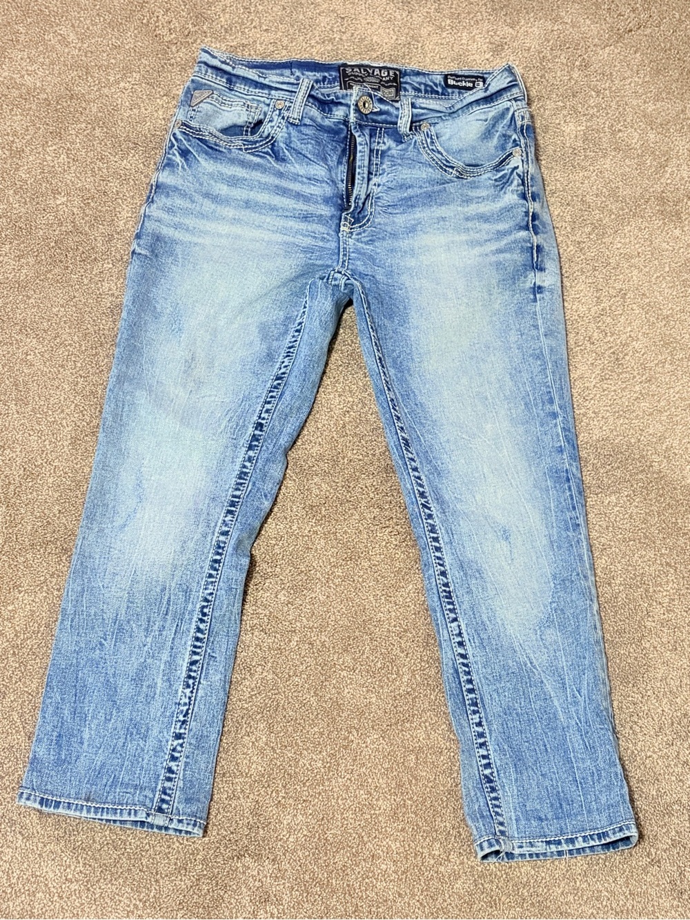 Salvage Light Blue Straight Leg Women's Jeans